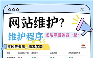 网站维护?只维护网站程序,还是带服务器一起