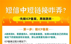 群发的通知短信中短链接咋弄?ICP备案做好之后再做跳转