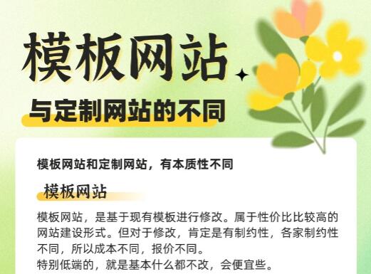 模板网站和定制网站有什么不同?选择哪种更好一点