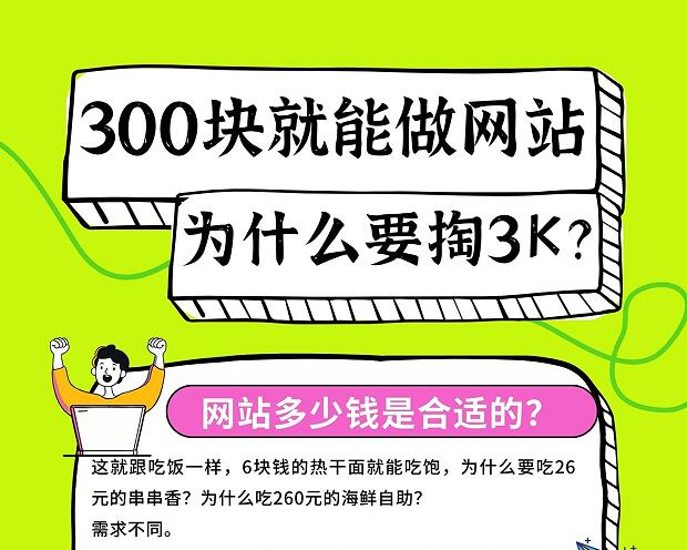 300块就能做一个网站,我为什么要掏3000元